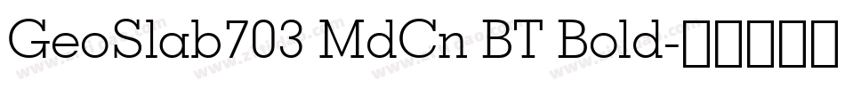 GeoSlab703 MdCn BT Bold字体转换